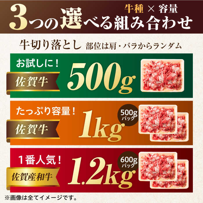 【ふるさと納税】【レビューキャンペーン開催中！】佐賀牛 or 佐賀産和牛 切り落とし 500g/1kg/1.2kg（肩orバラ）【選べる量・発送月・肉種】【部位おまかせ】| 牛肉 ブランド牛 佐賀牛 切り落とし |吉野ヶ里町[FDB001/FDB006/FDB007] サムネイル2