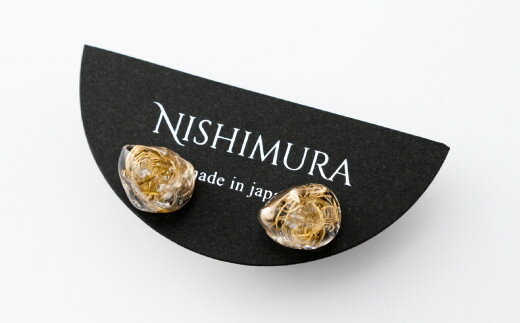 【ふるさと納税】真鍮切粉の着せ替えピアス キャッチ部分着せ替えパーツ付き サムネイル2