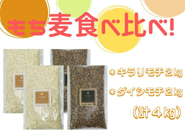 【ふるさと納税】 佐賀県産『もち麦』食べ比べ！キラリモチ2kg、ダイシモチ2kg（CIB94） - 画像2