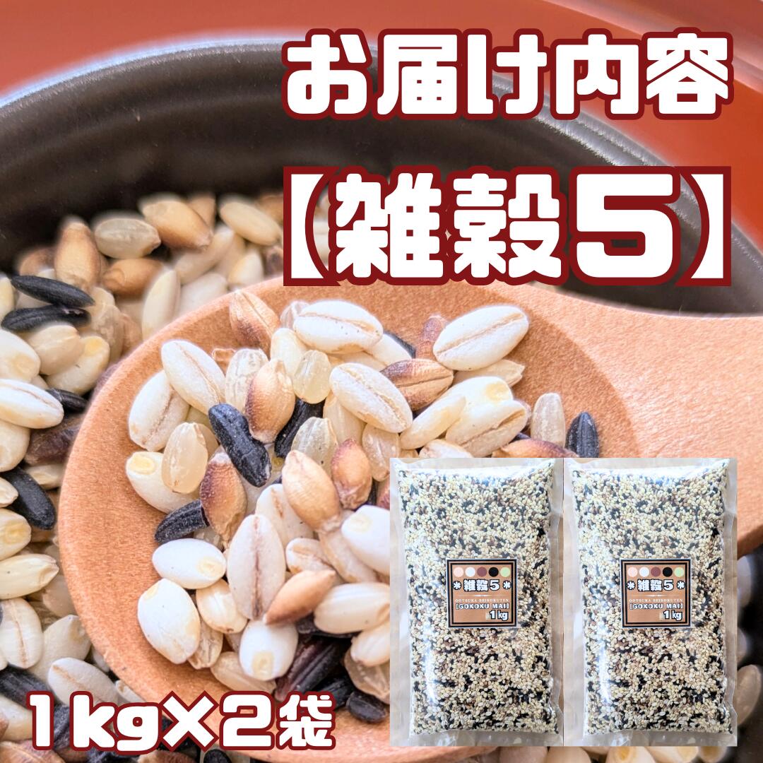 【ふるさと納税】雑穀5　1kg×2袋 (2kg)　（CIC08） - 画像2
