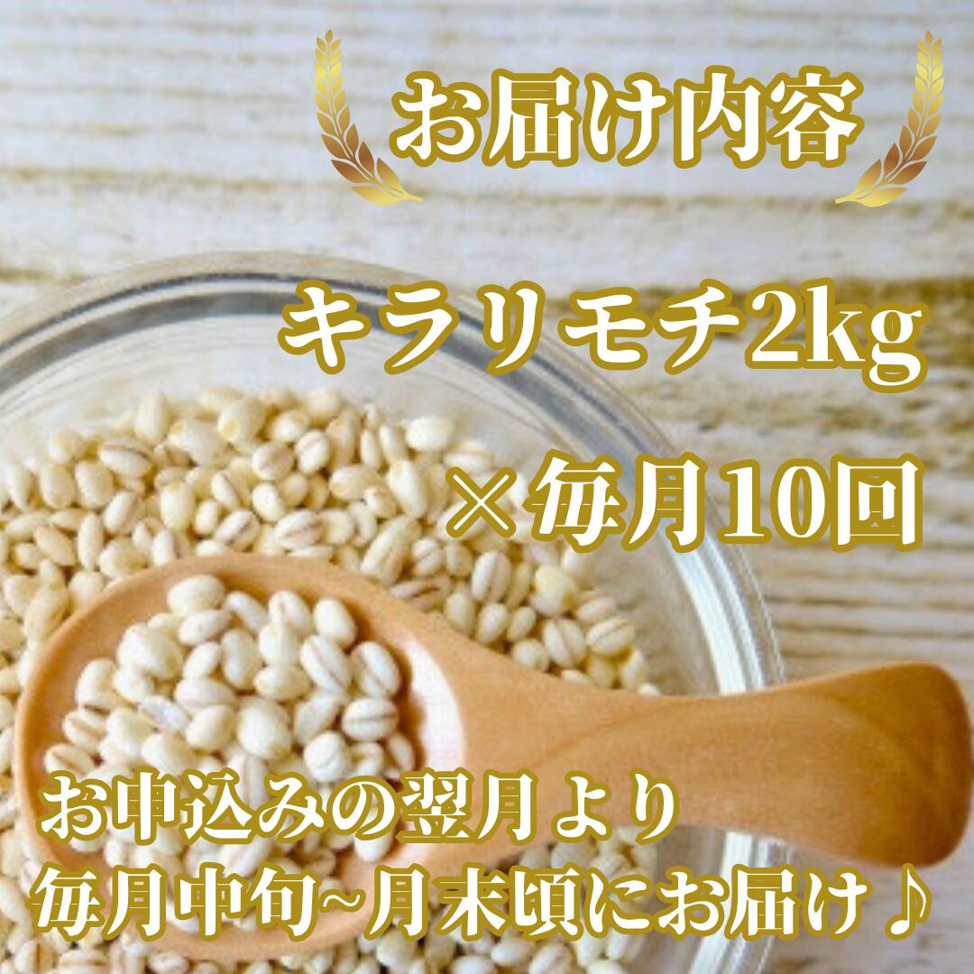 【ふるさと納税】【10回定期便】キラリモチ2kg もち麦 キラリ もち麦ごはん（CIB31） - 画像2