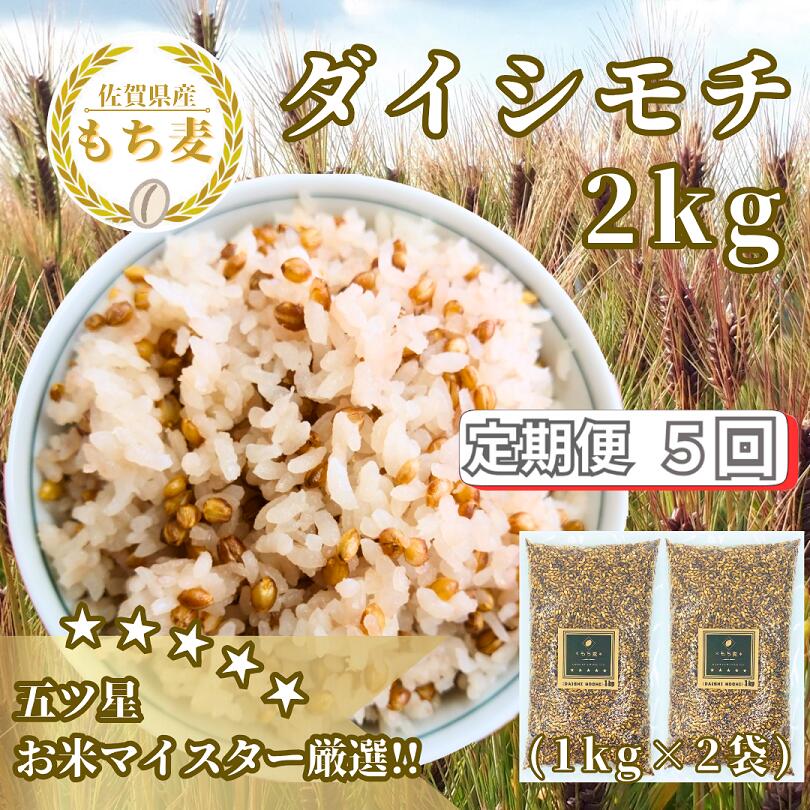 【5回定期便】ダイシモチ2kg もち麦 キラリ もち麦ごはん（CIB40）