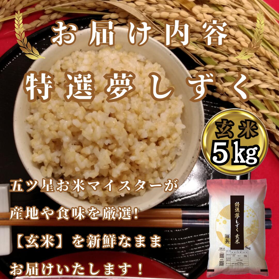 【ふるさと納税】『新米予約』令和7年産　特選夢しずく【玄米】5kg　※新米収穫後10月以降発送(CIC50) - 画像3