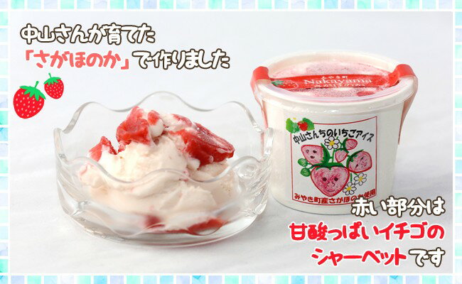 【ふるさと納税】農家が考えたなめらかアイス6個（いちご＆黒豆抹茶）（AE032） - 画像3