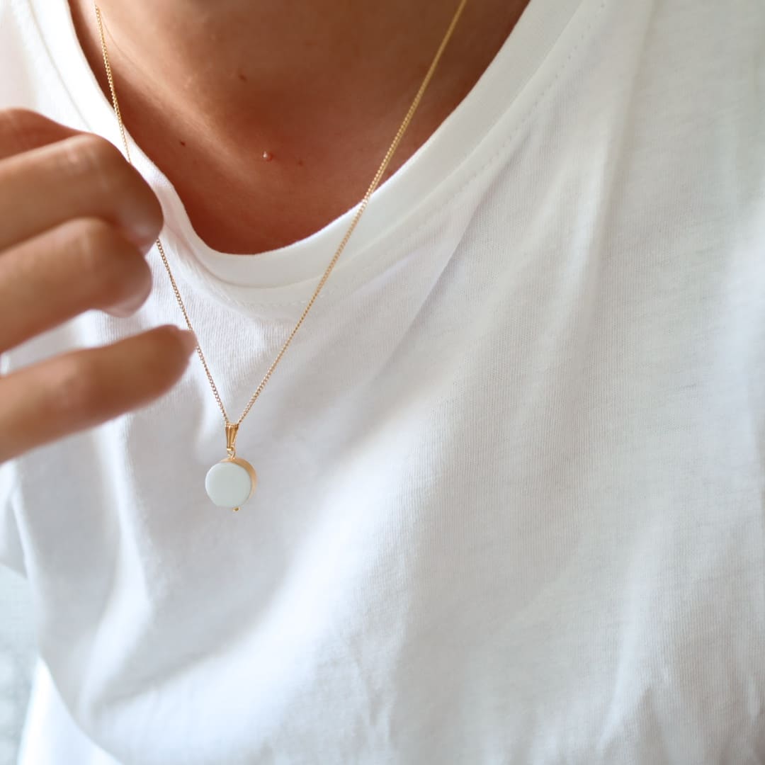 【ふるさと納税】白磁ネックレス【6.kiln】アクセサリー 白磁 有田焼 清六窯 A24-155 サムネイル2