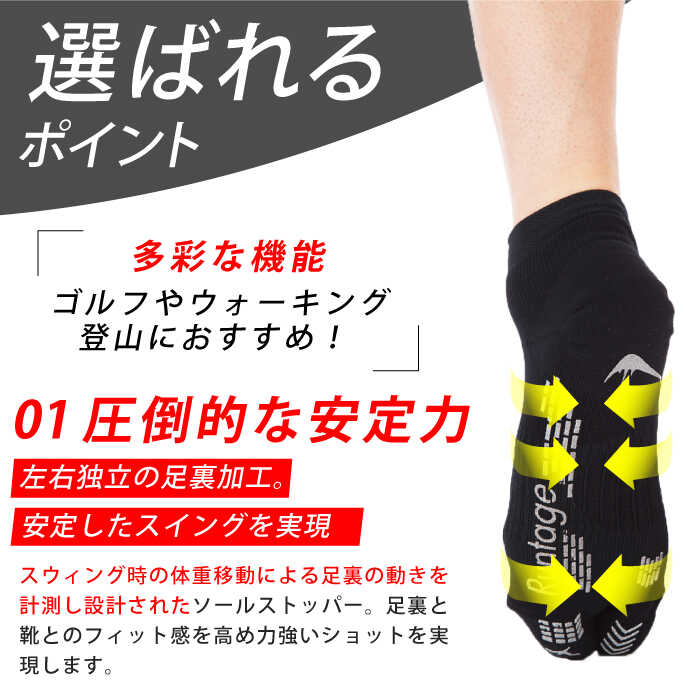 【ふるさと納税】 【3色セット】Runtage ゴルフソックス アスリートラウンドPRO Ver.2 ショート丈 【イイダ靴下株式会社】 [HBB022] サムネイル2