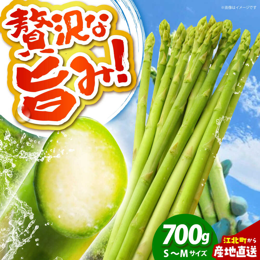 【3~8月発送】 アスパラ 700g（S〜Mサイズ） 【えぐちファーム】[HDE001] / 食品 野菜 アスパラガス あすぱら あすぱらがす 春芽 夏芽