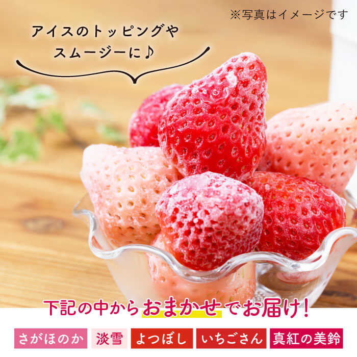 【ふるさと納税】【先行予約】冷凍いちご おまかせ 詰め合わせ 750g【岸川農園】ジャム シロップ スムージー 冷凍 イチゴ 苺 果物 くだもの フルーツ 冷凍果実 冷凍フルーツ 佐賀県 白石町 [IAP002] サムネイル2