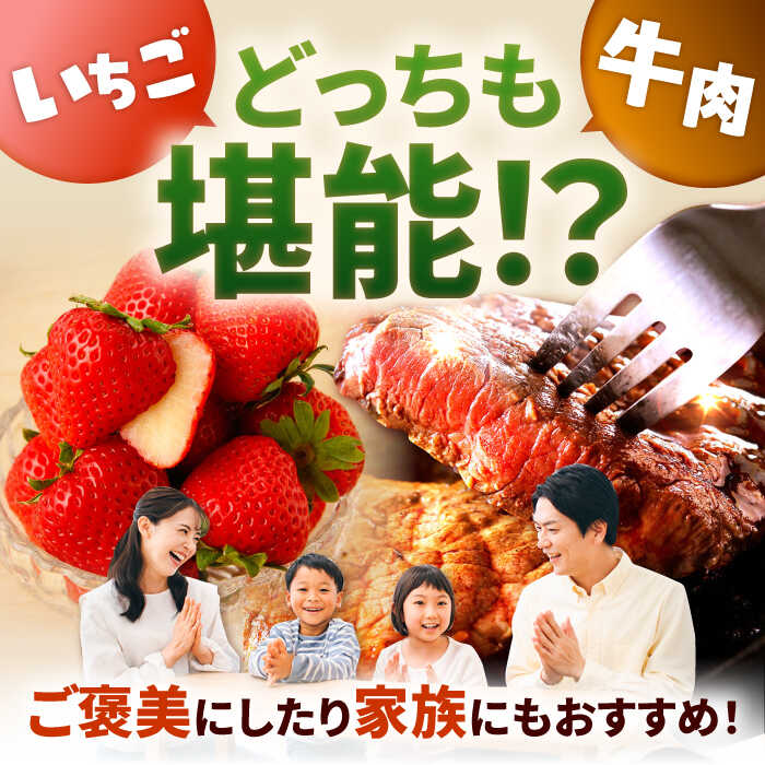【ふるさと納税】【R8年2月以降発送】【全6回定期便】産地直送！白石町産 いちごと牛肉の贅沢定期便 / イチゴ 苺 果物 フルーツ お肉 肉 ステーキ 焼肉 すき焼き しゃぶしゃぶ 佐賀県 白石町 [IZZ009] サムネイル2