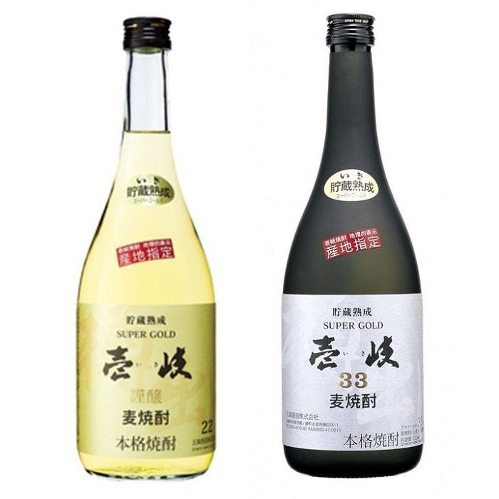 【ふるさと納税】壱岐スーパーゴールド 22度・ 33度 720ml2本セット | 玄海酒造 壱岐 長崎県 長崎 九州 送料無料 麦 麦焼酎 むぎ焼酎 アルコール飲料 本格焼酎 瓶 ご当地 返礼品 お土産 お取り寄せ 取り寄せ　楽天ふるさと納税 名産品 サムネイル2