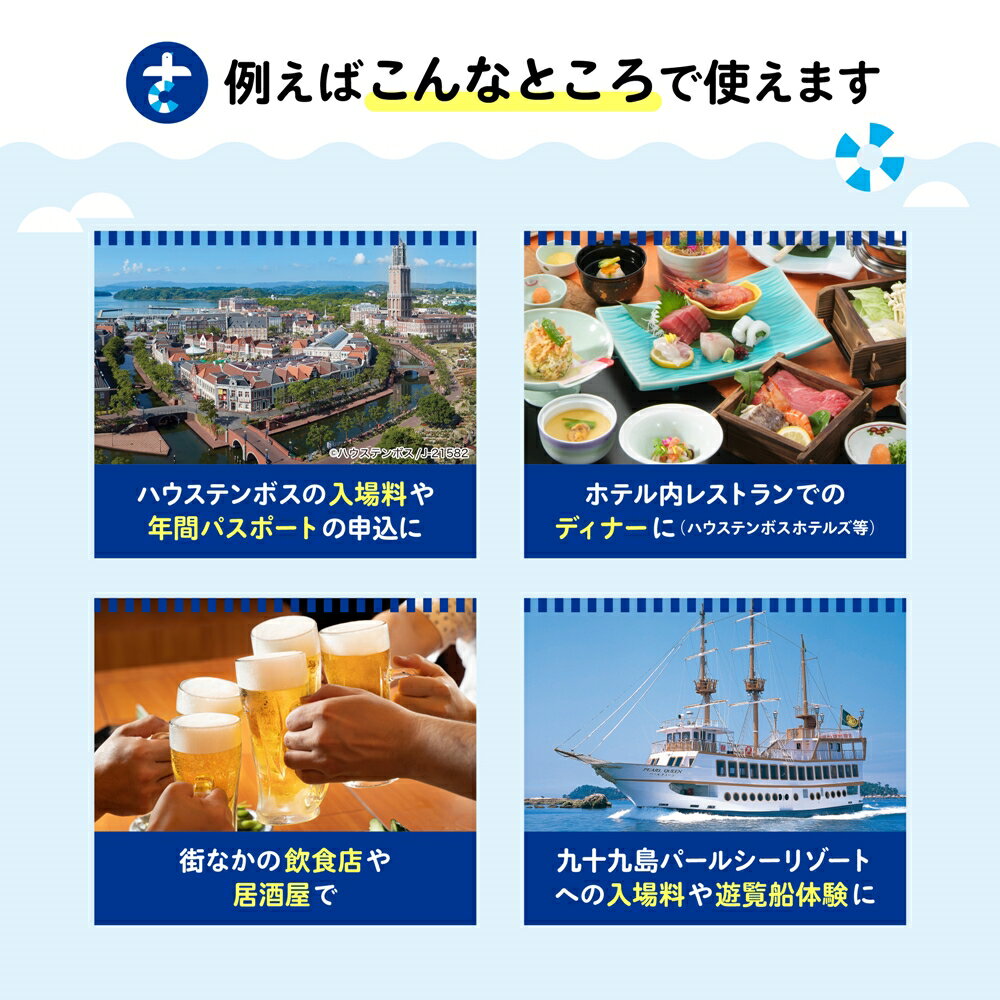 【ふるさと納税】【佐世保観光で使えるポイント】させぼe旅ポイント3,000円〜90,000円分 観光 地域通貨 電子決済 飲食 宿泊 体験 電子通貨 ハウステンボス 佐世保宿泊券 電子クーポン 電子ポイント サムネイル2