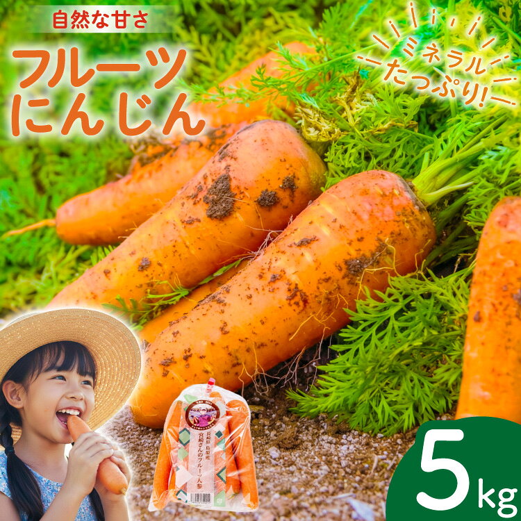 AJ463 【令和9年出荷分】 にんじん 宮崎さんのフルーツ人参 5kg [ 宮崎農園 長崎県 島原市 人参 にんじん フルーツ人参 野菜 根菜 甘い あまい ]