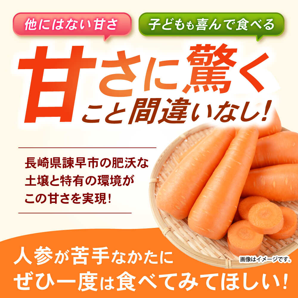 【ふるさと納税】諫早産にんじん 10kg / にんじん ニンジン 人参 キャロット きゃろっと 野菜 やさい 10kg / 諫早市 / 松尾農園[AHAY030] - 画像2