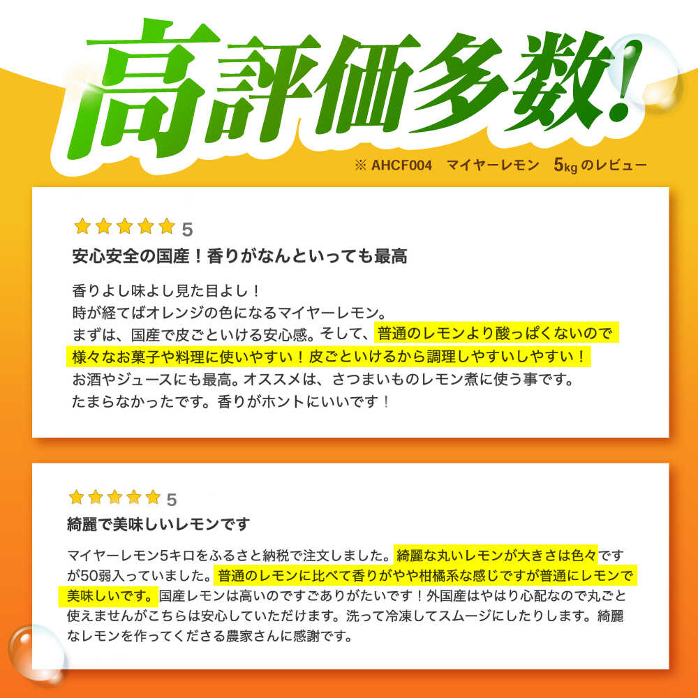 【ふるさと納税】※【2025年発送分】《レビューキャンペーン実施中》マイヤーレモン 5kg / レモン れもん 檸檬 柑橘 フルーツ ふるーつ 果物 くだもの / 諫早市 / 山野果樹園 [AHCF004] サムネイル3