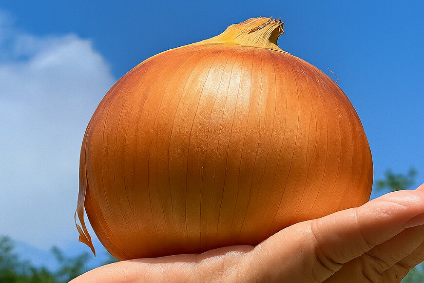 【ふるさと納税】 野菜 玉ねぎ うまか 吊り 玉葱 約8kg 【期間限定発送】 [しげさん農園 長崎県 平戸市 hr42bgy420281] やさい タマネギ たまねぎ オニオン Lサイズ 2Lサイズ 赤土 甘い 新鮮 直送 料理 カレー - 画像2