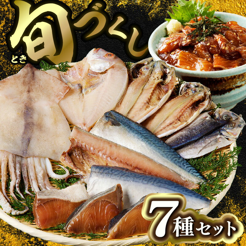 【ふるさと納税】旬(とき)づくし【B5-110】 干物 魚 セット アジ イカ サバ ブリ 鯛 しめさば 詰め合わせ ギフト プレゼント 贈り物 送料無料 干物 ひもの セット アジ サバ いか ぶり 鯛 みりん 開き サムネイル2