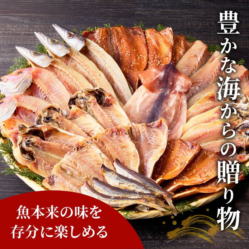 【ふるさと納税】松浦・潮風のたより 干物セット 6～28枚 魚 干物 干し物 セット 干物セット アジ サバ カマス イカ あご 一夜干し 冷凍 海鮮 松浦 おつまみ 詰め合わせ ギフト 冷凍 晩ごはん 贈り物 ふるさと納税 松浦市 送料無料 魚介 魚貝 開き 人気 サムネイル2