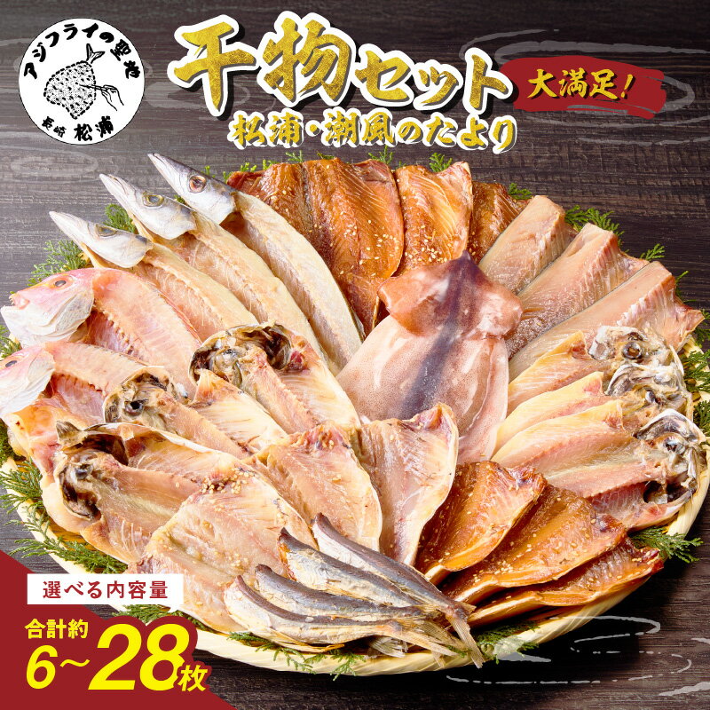 松浦・潮風のたより 干物セット 6～28枚 魚 干物 干し物 セット 干物セット アジ サバ カマス イカ あご 一夜干し 冷凍 海鮮 松浦 おつまみ 詰め合わせ ギフト 冷凍 晩ごはん 贈り物 ふるさと納税 松浦市 送料無料 魚介 魚貝 開き 人気