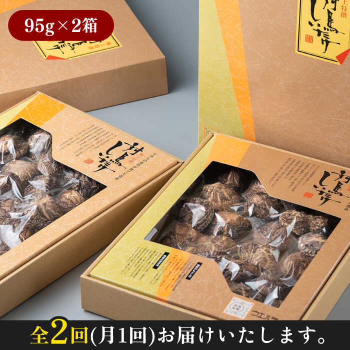 【ふるさと納税】【全2回定期便】対馬 原木 どんこ椎茸 2箱《対馬市》【うえはら株式会社】 対馬産 肉厚 しいたけ 乾燥 きのこ 贈り物[WAI111] - 画像3