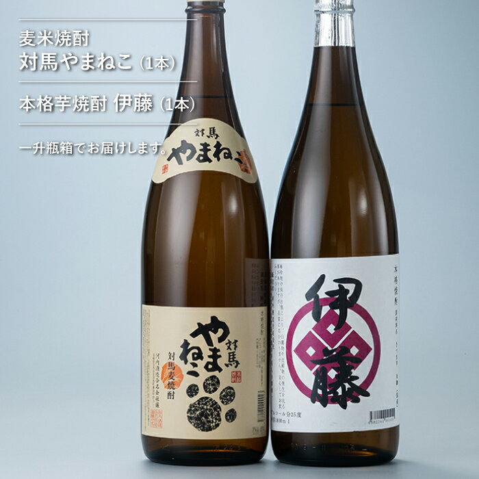 【ふるさと納税】芋焼酎 麦米焼酎 本格焼酎一升瓶 2本 セット 《対馬市》【白嶽酒造株式会社】 [WAN008] サムネイル2