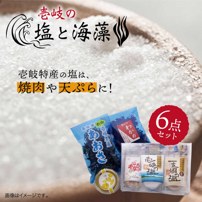壱岐の塩と海藻セット 6種《壱岐市》【下久商店株式会社】[JBZ004] ワカメ わかめ カットワカメ カットわかめ あおさ 乾燥 しお 塩 焼き肉 天ぷら 味噌汁 10000 10000円