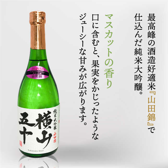 【ふるさと納税】純米大吟醸 横山五十 WHITE 720ml（16度）《壱岐市》【株式会社ヤマグチ】[JCG115] 純米大吟醸酒 日本酒 酒 お酒 吟醸酒 重家酒造 ギフト のし プレゼント 11000 11000円 1万円 冷蔵配送 サムネイル2