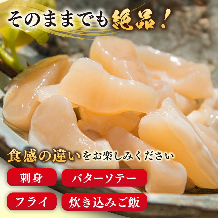 【ふるさと納税】【26年1月以降発送】【予約受付中】 真珠 アコヤ貝 貝柱 500g（250g×2パック）《壱岐市》【丸和水産】 [JCJ022] アコヤ貝 あこや貝 貝 ホタテ 海鮮 魚介 魚貝 海産物 刺身 刺し身 お刺身 16000 16000円 サムネイル3