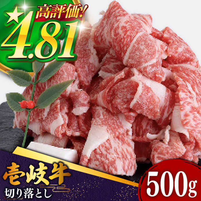 【黒毛和牛】 壱岐牛 A5ランク 切り落とし 500g | 国産牛 牛肉 肉 お肉 和牛 ブランド牛 霜降り 赤身 ギフト 贈答 《壱岐市》【土肥増商店】[JDD002]