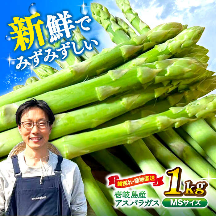 【アスパラガス専門農家が作る！】壱岐産アスパラガス1kg(MSサイズ)　≪壱岐市≫【きたじま農園】国産 冷蔵配送 産地直送 朝採れ 新鮮[JGI004] 10000 10000円 1万円