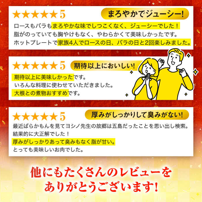 【ふるさと納税】五島美豚焼肉1kg（ロース500g バラ500g） 五島市/ごとう農業協同組合[PAF003] 国産豚 豚肉 ブランド豚 焼き肉 SPF豚 サムネイル3