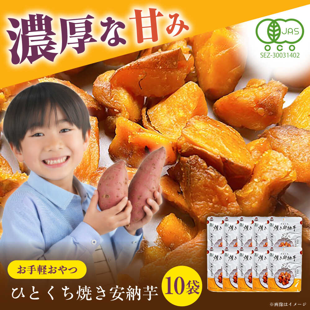 ひとくち焼き安納芋 10袋 五島市/株式会社アグリ・コーポレーション[PDB031] さつまいも 焼き芋 やきいも 焼いも 安納芋 おやつ お手軽 長崎県 五島市 国産