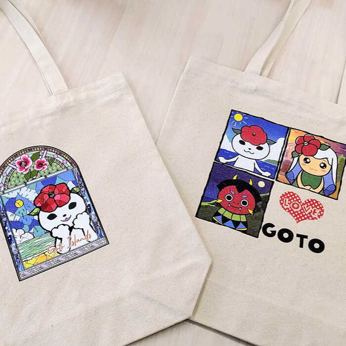 【ふるさと納税】【かわいいが渋滞！】使いやすい！ つばきねこ＆フレンズトートバッグ キャンバス 小物 雑貨 バッグ 【stationery 光洋社】[PDF003] サムネイル2