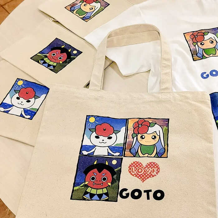 【ふるさと納税】【かわいいが渋滞！】使いやすい！ つばきねこ＆フレンズトートバッグ キャンバス 小物 雑貨 バッグ 【stationery 光洋社】[PDF003] サムネイル3