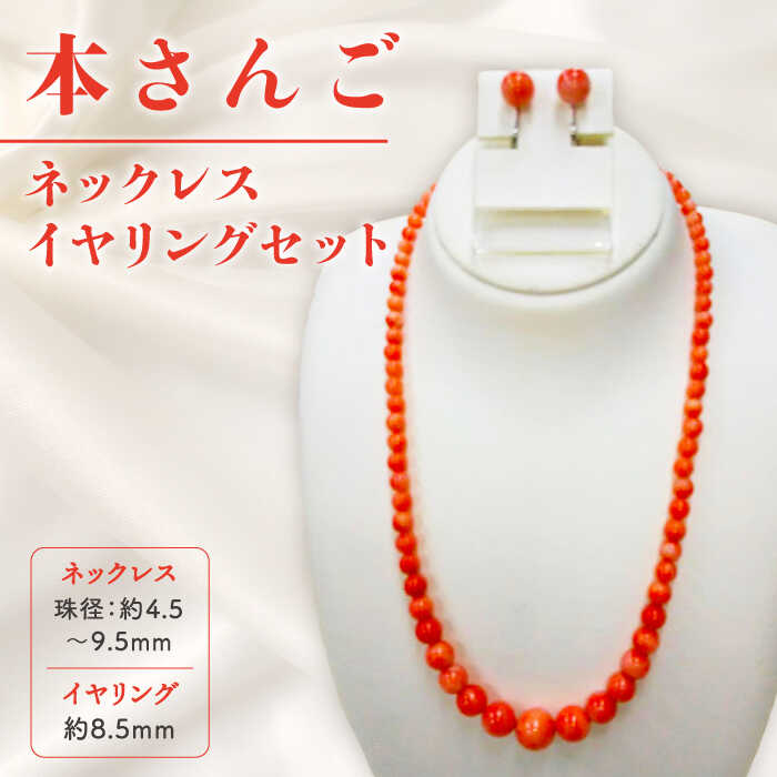 本さんご ネックレス・イヤリング 五島市 / 山弘さんご真珠 [PDX001]