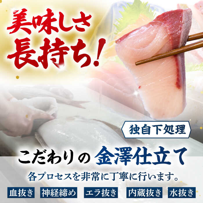 【ふるさと納税】金澤仕立て 鮮魚ボックス 旬の魚2種 五島市/金沢鮮魚[PEP006] 冷蔵 真空パック 新鮮 下処理済み 海鮮 刺身 セット サムネイル3