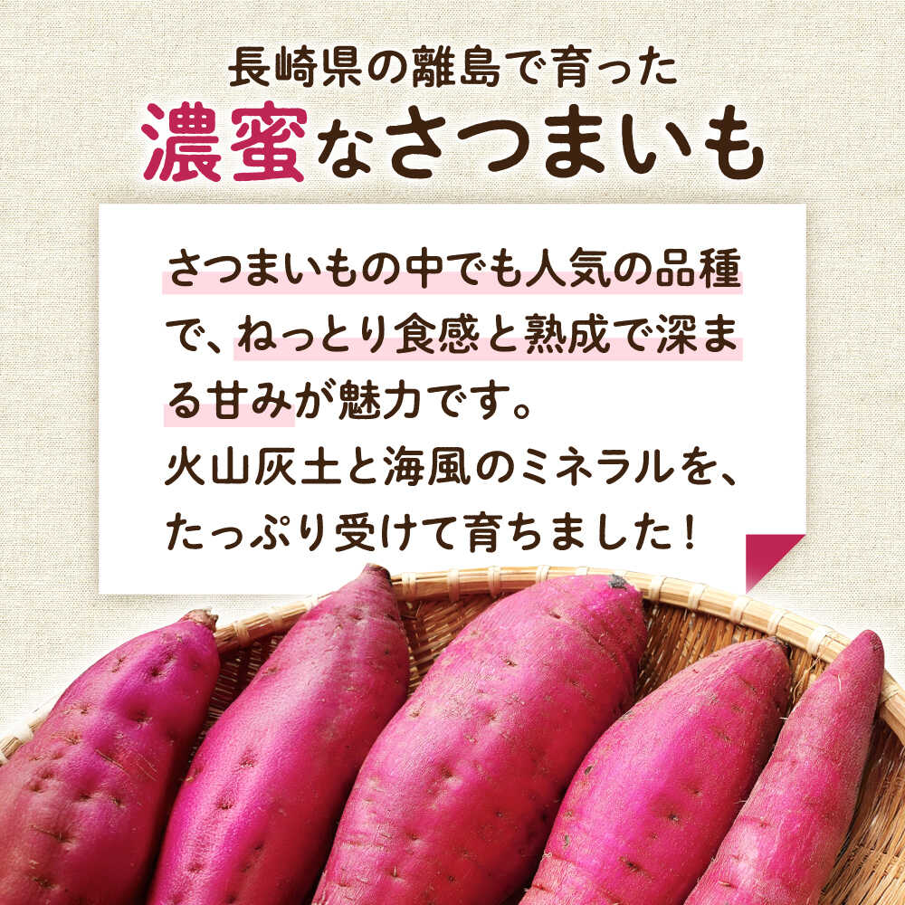 【ふるさと納税】【2025年10月より発送】島の元気なさつまいも!ねっとり甘い『紅はるか』3kg 五島市/あわたに農園[PGO001] さつまいも 紅はるか 甘い ねっとり 野菜 - 画像2