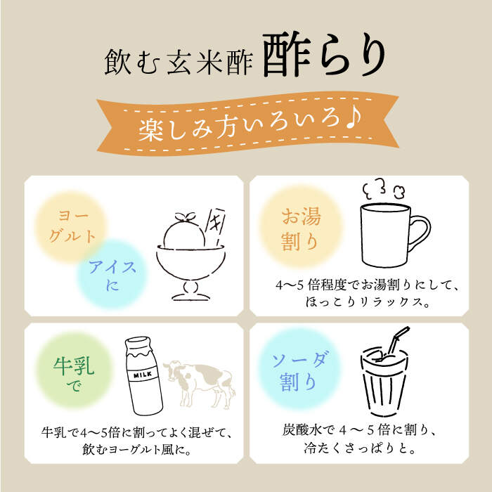【ふるさと納税】【飲む玄米酢】 【6回定期便】酢らり 大瓶2本セット（西海ゆず）＜川添酢造＞ [CDN090] サムネイル2