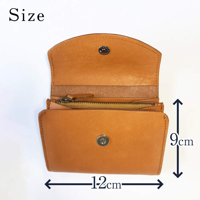 【ふるさと納税】【永く使える】牛革財布 キャメル/黒＜グッピーサウンド＞ [CEV003] サムネイル3