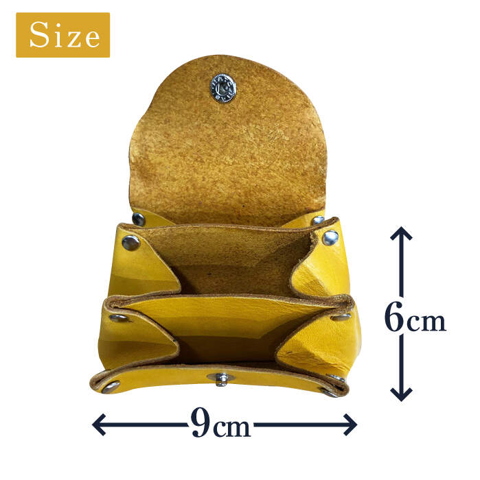 【ふるさと納税】【おしゃれで便利】コインケース 黄色＜グッピーサウンド＞ [CEV005] サムネイル2