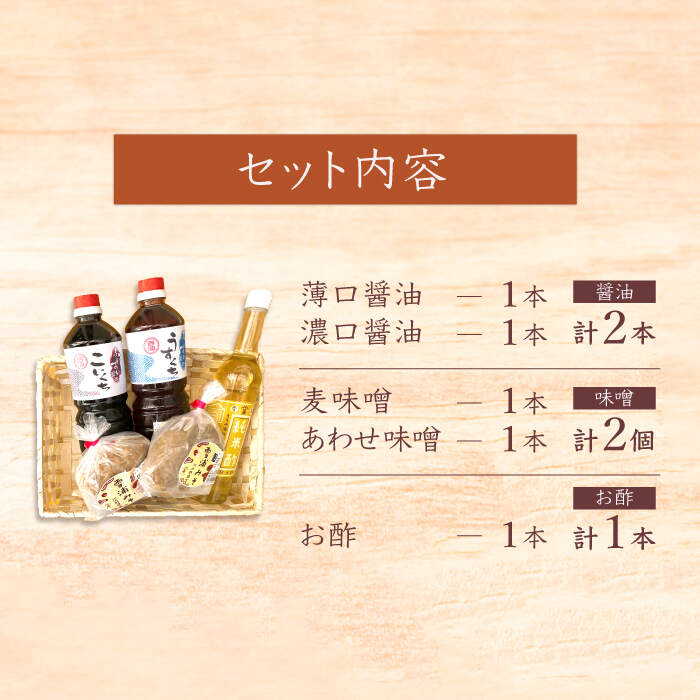 【ふるさと納税】【万能♪】 調味料セット 味噌 醤油 酢 ＜大瀬戸ふれあい市＞ [CEZ001] サムネイル2