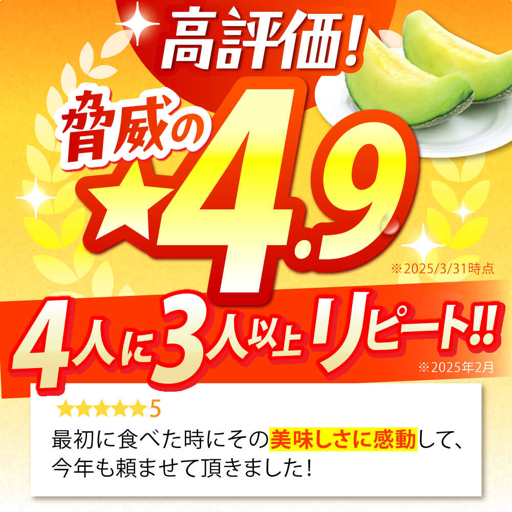 【ふるさと納税】【2026年6月中旬〜発送】肥後 グリーンメロン 大玉 2玉 (合計4kg以上) / メロン めろん フルーツ 果物 / 南島原市 / 長崎県農産品流通合同会社 [SCB063] サムネイル2