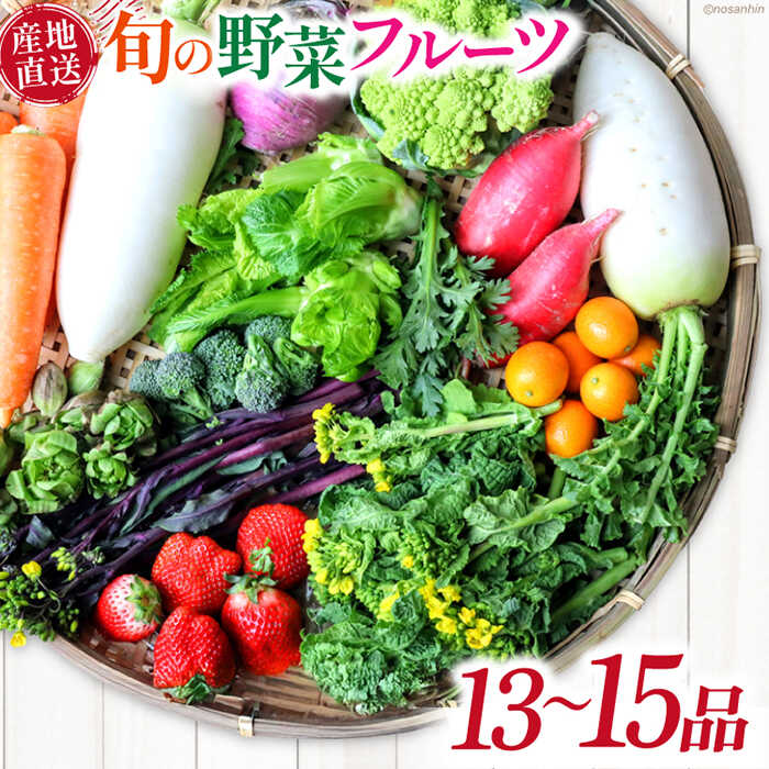 新鮮 「旬の野菜・フルーツ」 詰め合わせ セット（13品〜15品）/ 野菜 やさい 野菜セット やさいセット 春野菜 夏野菜 秋野菜 冬野菜 旬新鮮 / 南島原市 /長崎県農産品流通合同会社[SCB090]