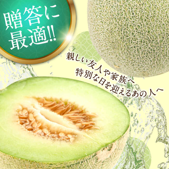 【ふるさと納税】【2026年5月〜発送】【さわやかな味！ 】タカミメロン 1玉 （約1kg） / メロン 南島原市 / 南島原果物屋 [SCV005] サムネイル3