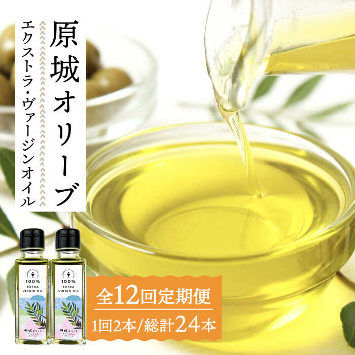 【12回定期便】原城オリーブ エクストラヴァージン オイル 100ml 2本 / 調味料 油 オリーブオイル オリーブ / 南島原市 / ミナサポ [SCW051]