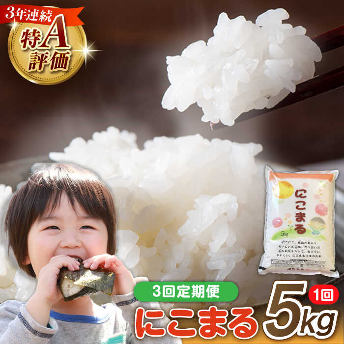 【3回定期便】 長崎県産 精米 にこまる 5kg 総計 15kg / 白米 米 お米 こめ コメ ライス ご飯 ごはん 国産 お取り寄せ 仕送り 人気 おすすめ 贈り物 産地直送 精米 おこめ kome 送料無料 / 南島原市 / 大松屋商店 [SDR002]