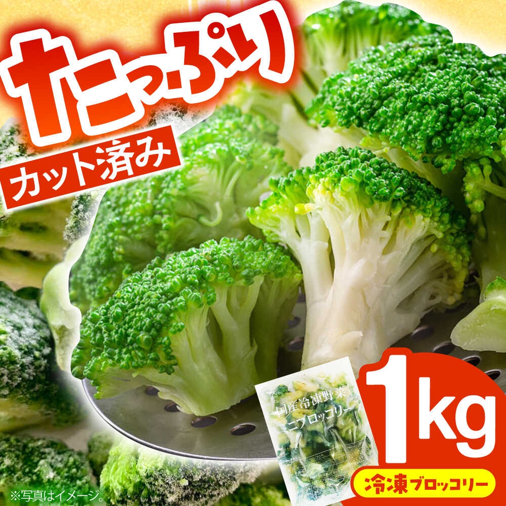 たっぷり 冷凍 ブロッコリー 1kg / ブロッコリー ぶろっこりー 野菜 やさい 小分け 冷凍 筋トレ トレーニング / 南島原市 / 池田海陸物産[SEW006]