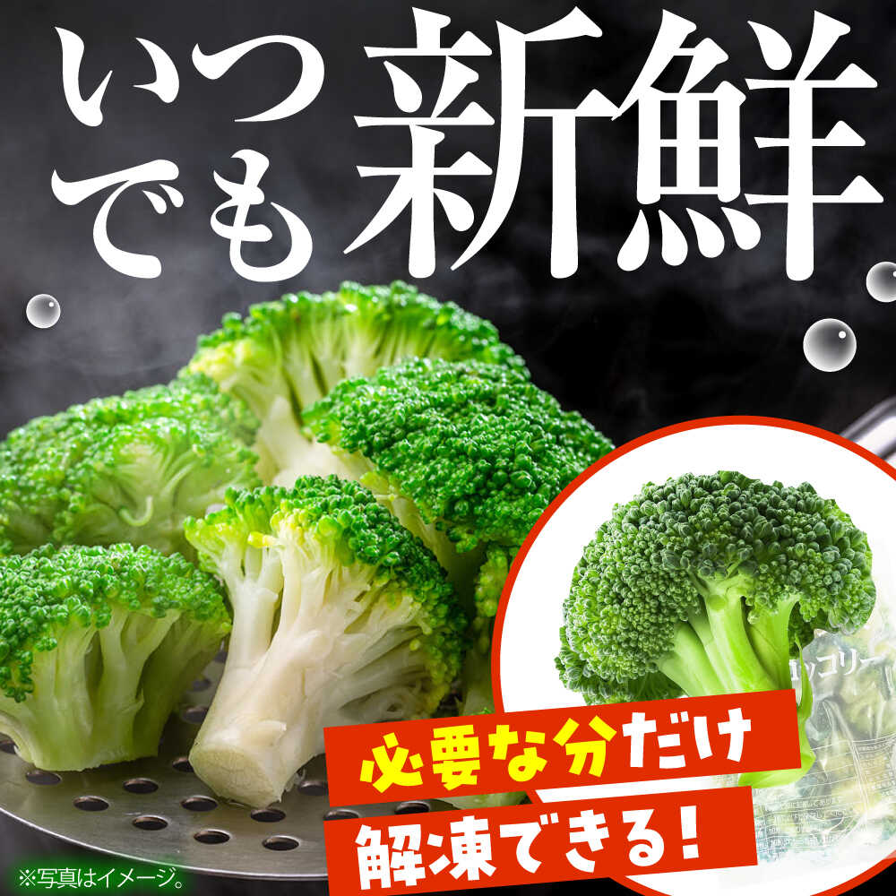 【ふるさと納税】たっぷり 冷凍 ブロッコリー 4kg（1kg × 4袋） / ブロッコリー ぶろっこりー 野菜 やさい 小分け 冷凍 筋トレ トレーニング / 南島原市 / 池田海陸物産[SEW008] - 画像3