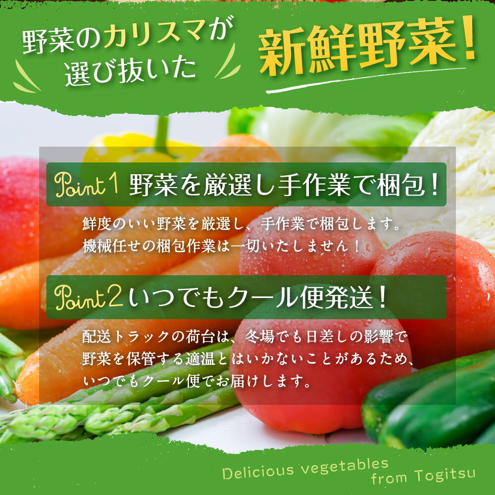 【ふるさと納税】【選べる定期便】野菜のプロ40年が届けるこだわり野菜セット 3ヶ月/6ヶ月/12ヶ月/偶数月6回/奇数月6回 1回につき7～8品目お届け 15000円 ～ 60000円 1万5000円 ～ 6万円 野菜 セット 詰め合わせ 国産 九州産 長崎県 時津町 クール便 送料無料 サムネイル3