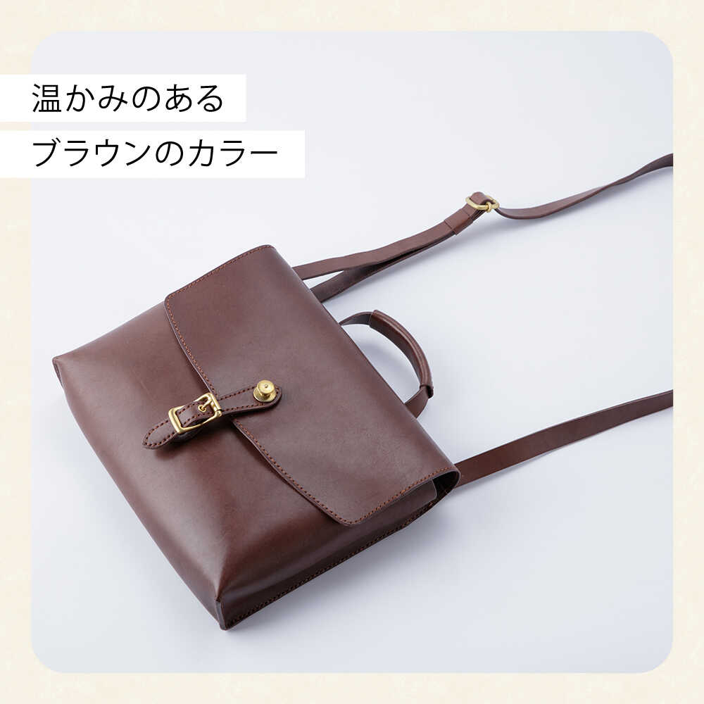 【ふるさと納税】本革　イタリアンレザー サッチェルバッグ風かばん 選べるリュック/ショルダーバッグ 【Kazu Gee Factory】[OBG019] サムネイル3