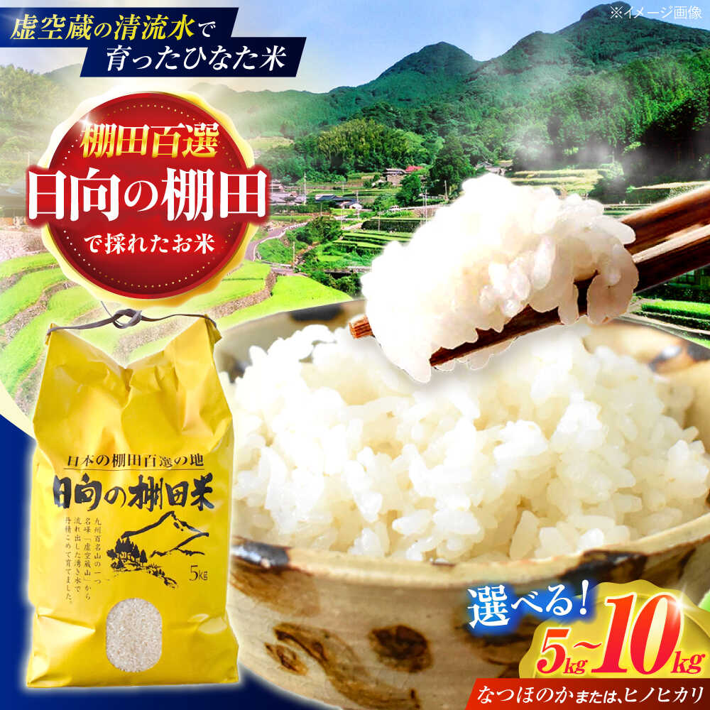 ＜容量選べる＞【数量限定】【令和7年産】棚田 米 『ひなた米』 5kg・10kg 【木場中山間管理組合】[OCM041] なつほのか ヒノヒカリ 白米 米 お米 こめ 長崎 川棚 kome gohann hakumai